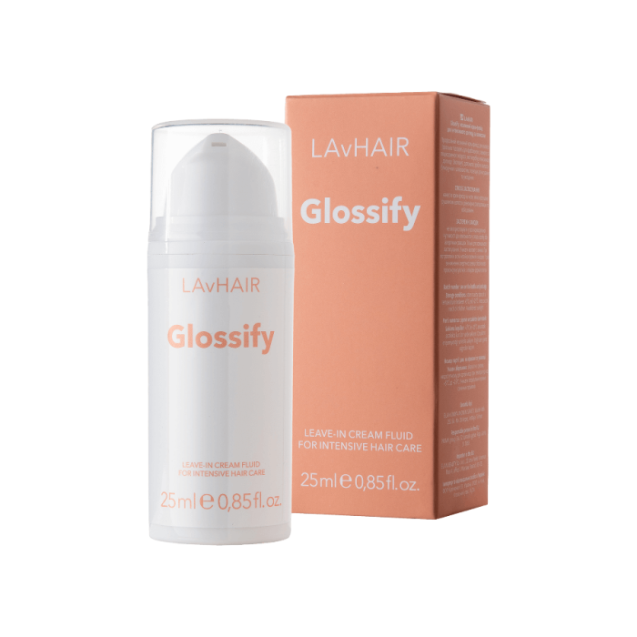 Glossify: leave-in cream fluid for intensive hair care